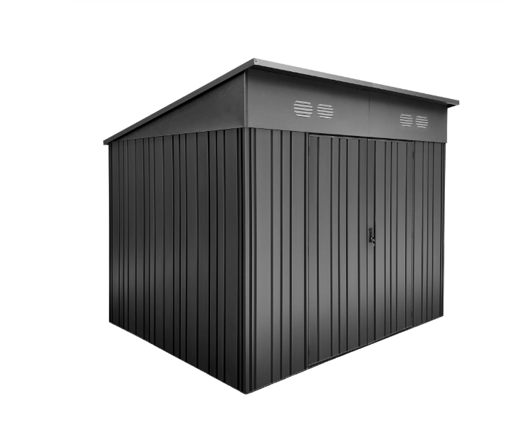 Caseta de metal Pioneer Y70 de 256x215x221 cm y 5.66 m2 con 0.6 mm espesor y doble puerta abatible HOGGAR - 8
