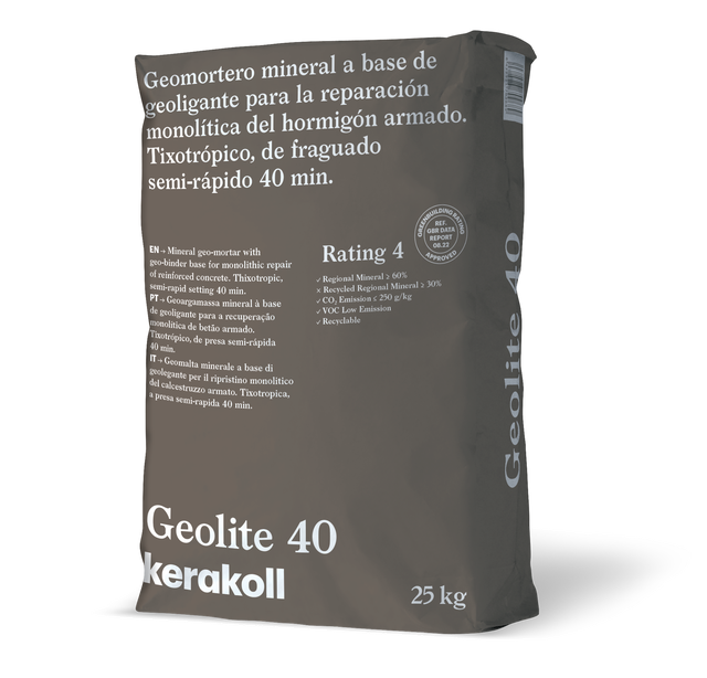 Argamassa de reparação de betão Geolite 40 25Kg Kerakoll
