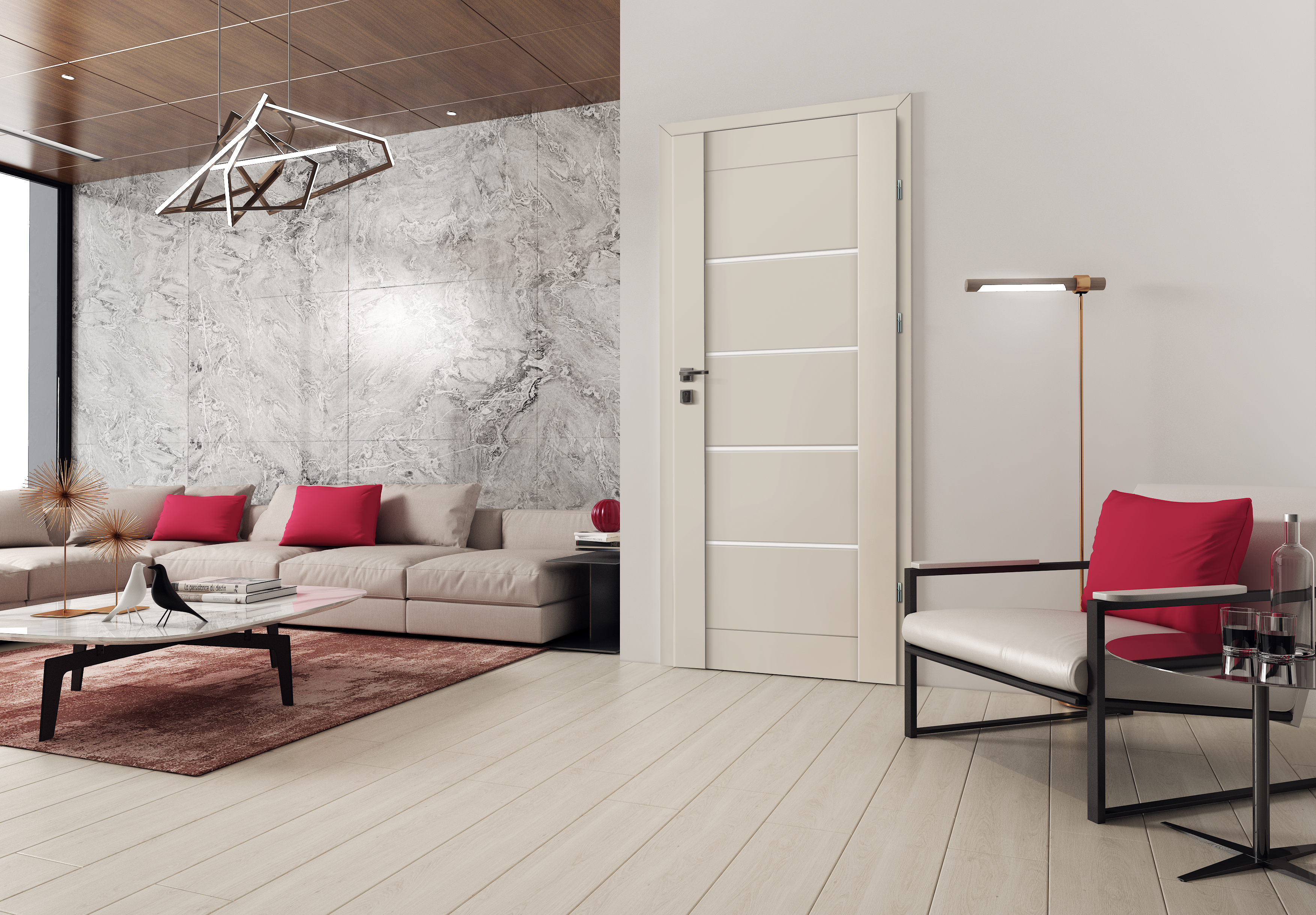 Drzwi wewnętrzne pokojowe Vinci Cashmere 80 prawe Voster - 5