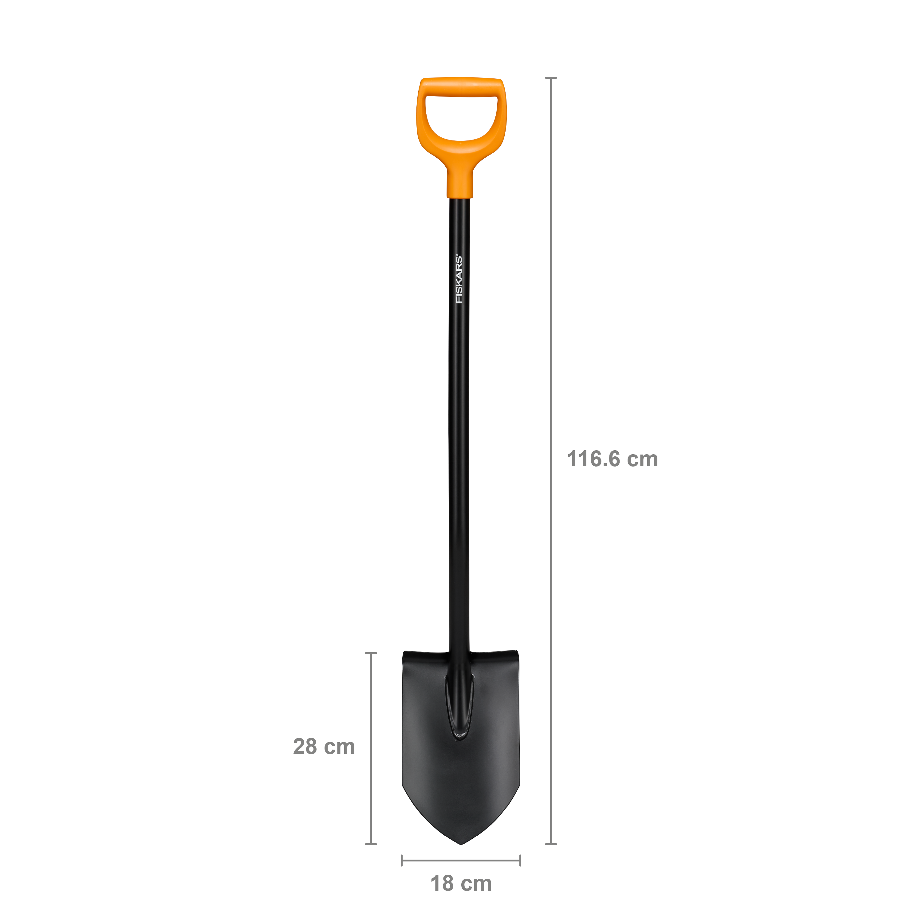 Szpadel ostry 18x117 cm Solid Fiskars - 9