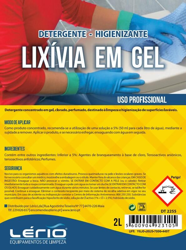 Detergente gel lixívia lerio 2l - 2