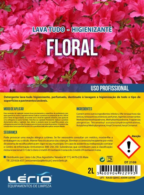 Lava tudo profissional floral 2 L Lério - 2