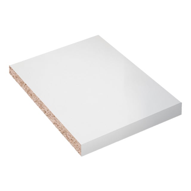 ENCIMERA ACABADO BLANCO BRILLO 180 X 63 X 3,8 CM