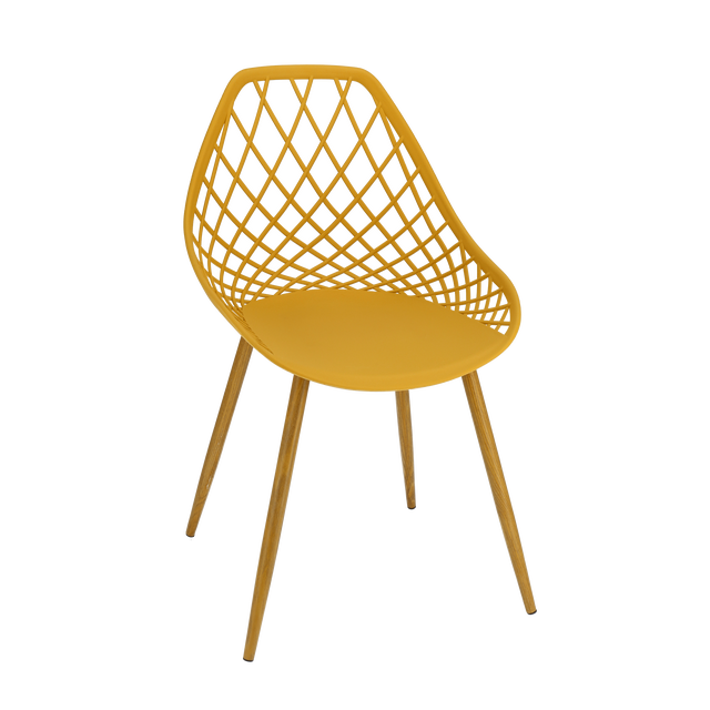 Krzesło kuchenne Aranda musztardowe