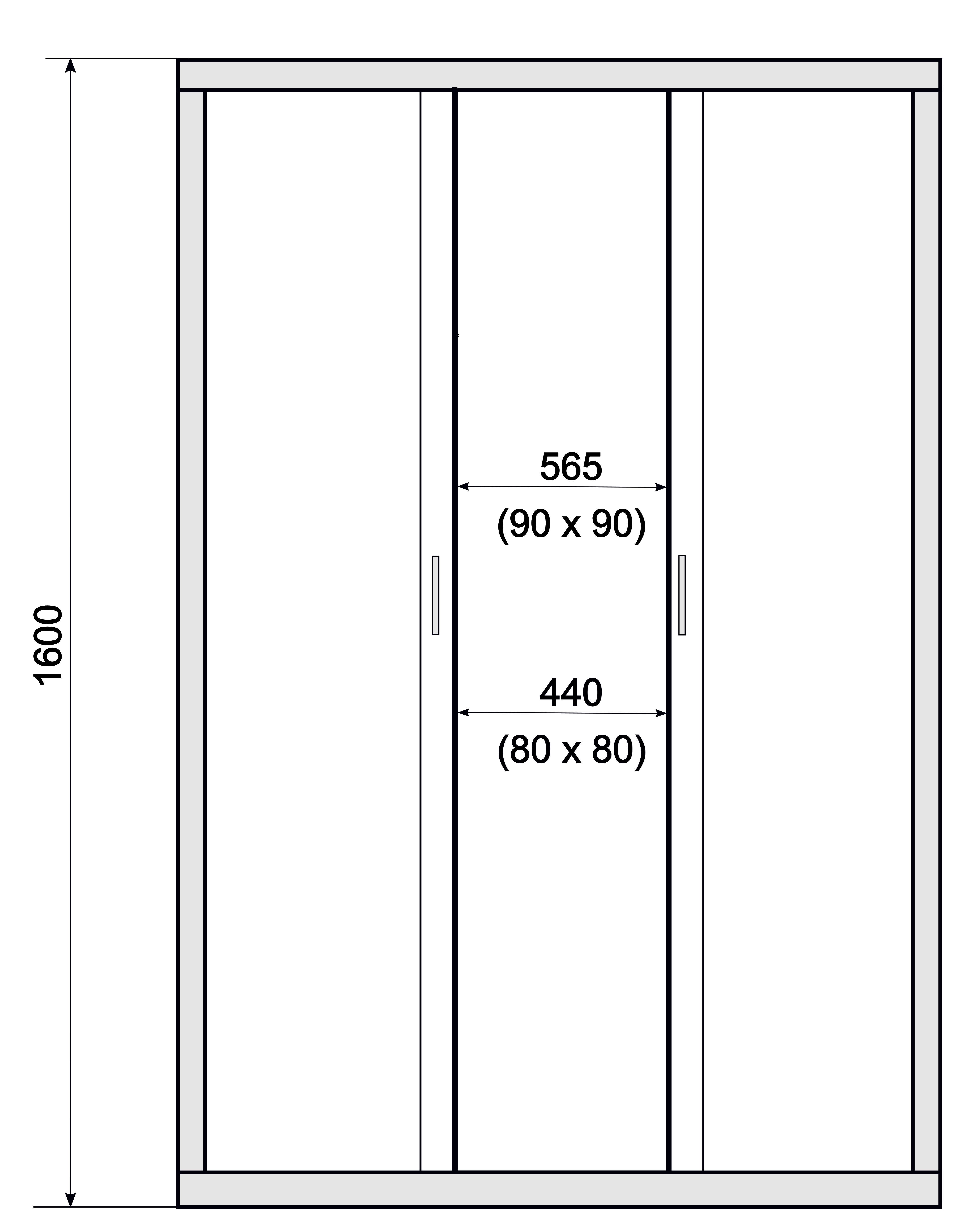 Kabina prysznicowa półokrągła Kama 80 x 80 x 160 cm chrom Liveno - 2