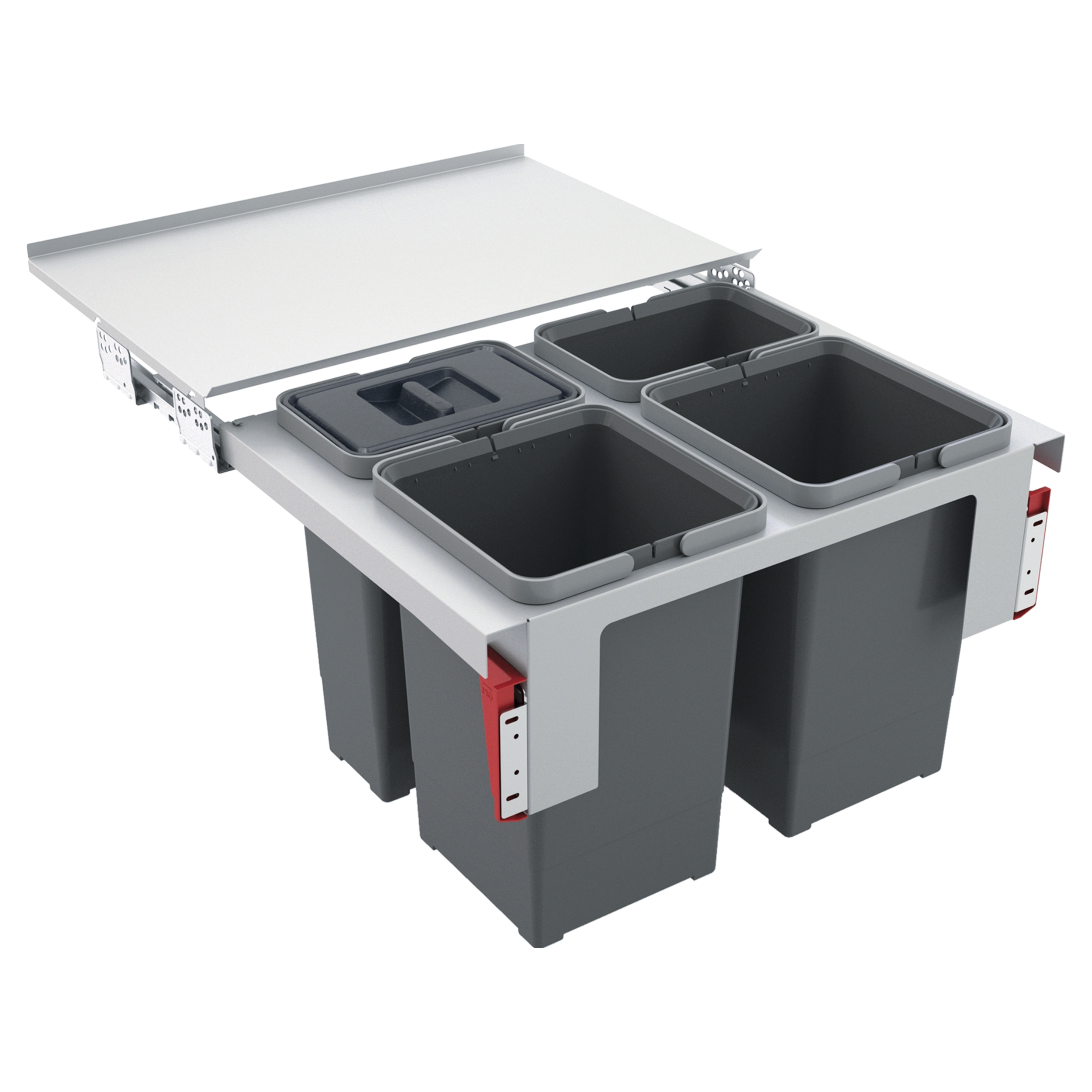 Kosz na śmieci do zabudowy Garbo 60 2 x 8l + 2 x 12l Franke