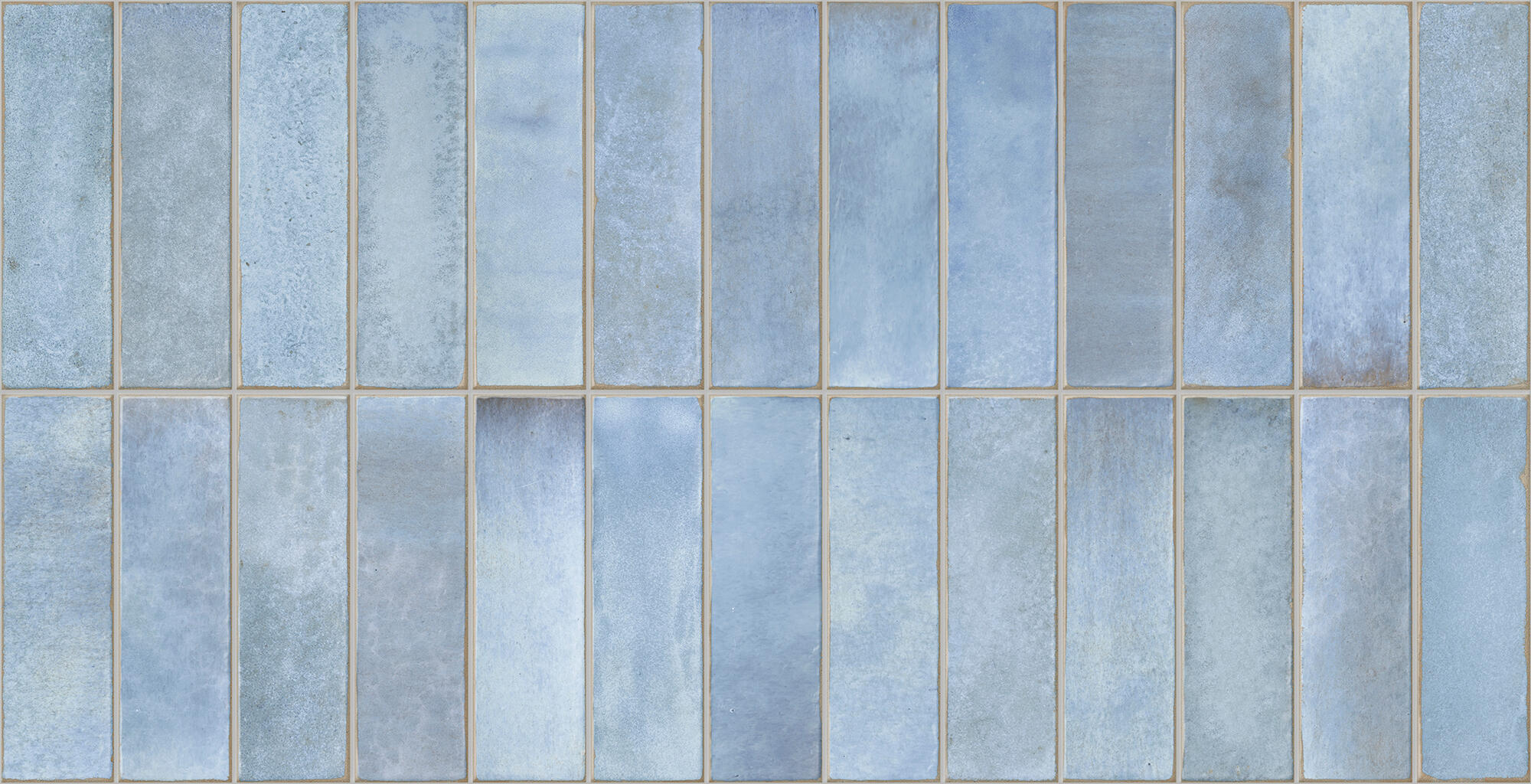 Azulejo porcelánico deco artis efecto zellige blue 32x62.5 cm