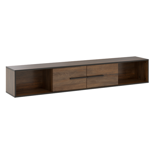 Półka wisząca Shiran Walnut 179 x 30 x 30 cm