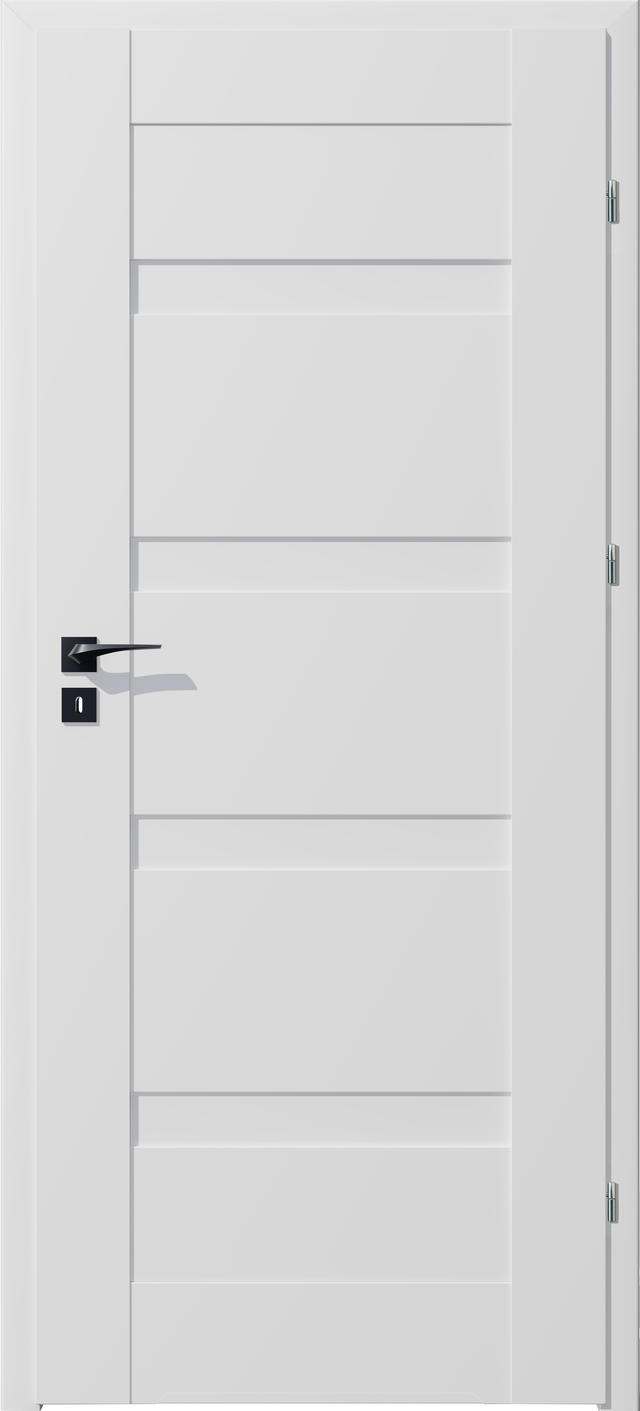 Drzwi wewnętrzne pełne Parma Białe 90 Prawe Artens
