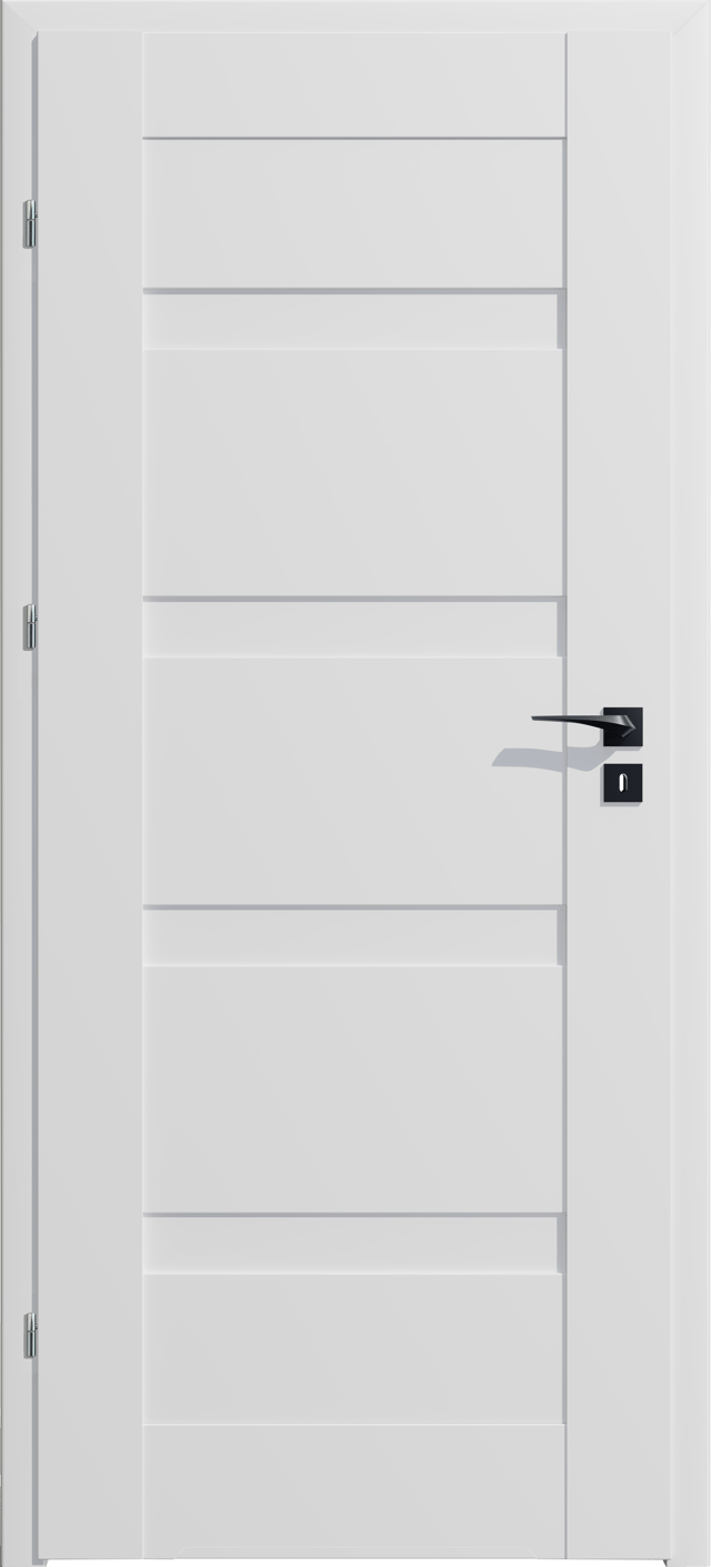 Drzwi wewnętrzne pełne Parma Białe 90 Lewe Artens