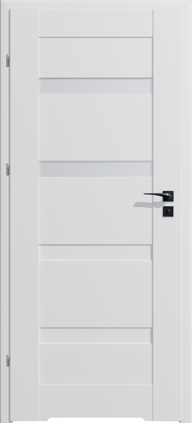 Drzwi wewnętrzne łazienkowe z podcięciem wentylacyjnym Parma Białe 70 Lewe Artens