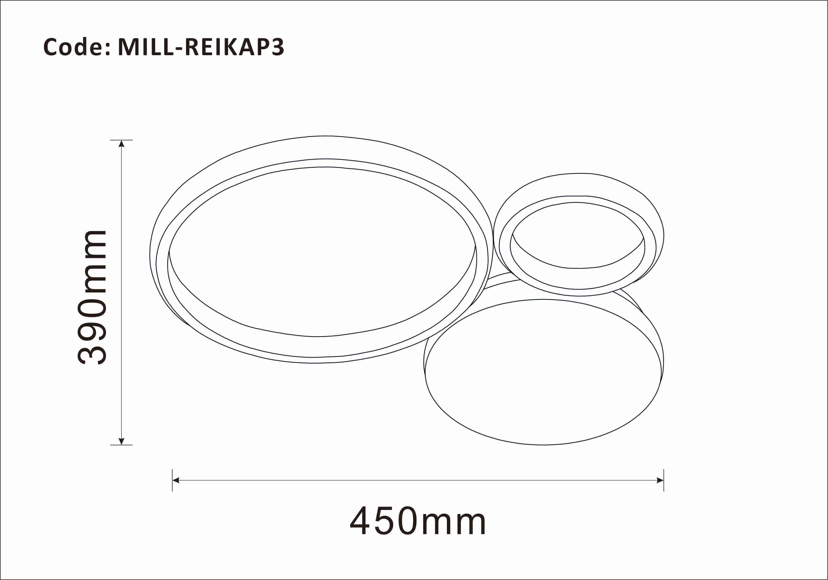 Plafoniera LED REIKA bianco IP20 cct da bianco caldo al bianco neutro, 3200 lumen - 2