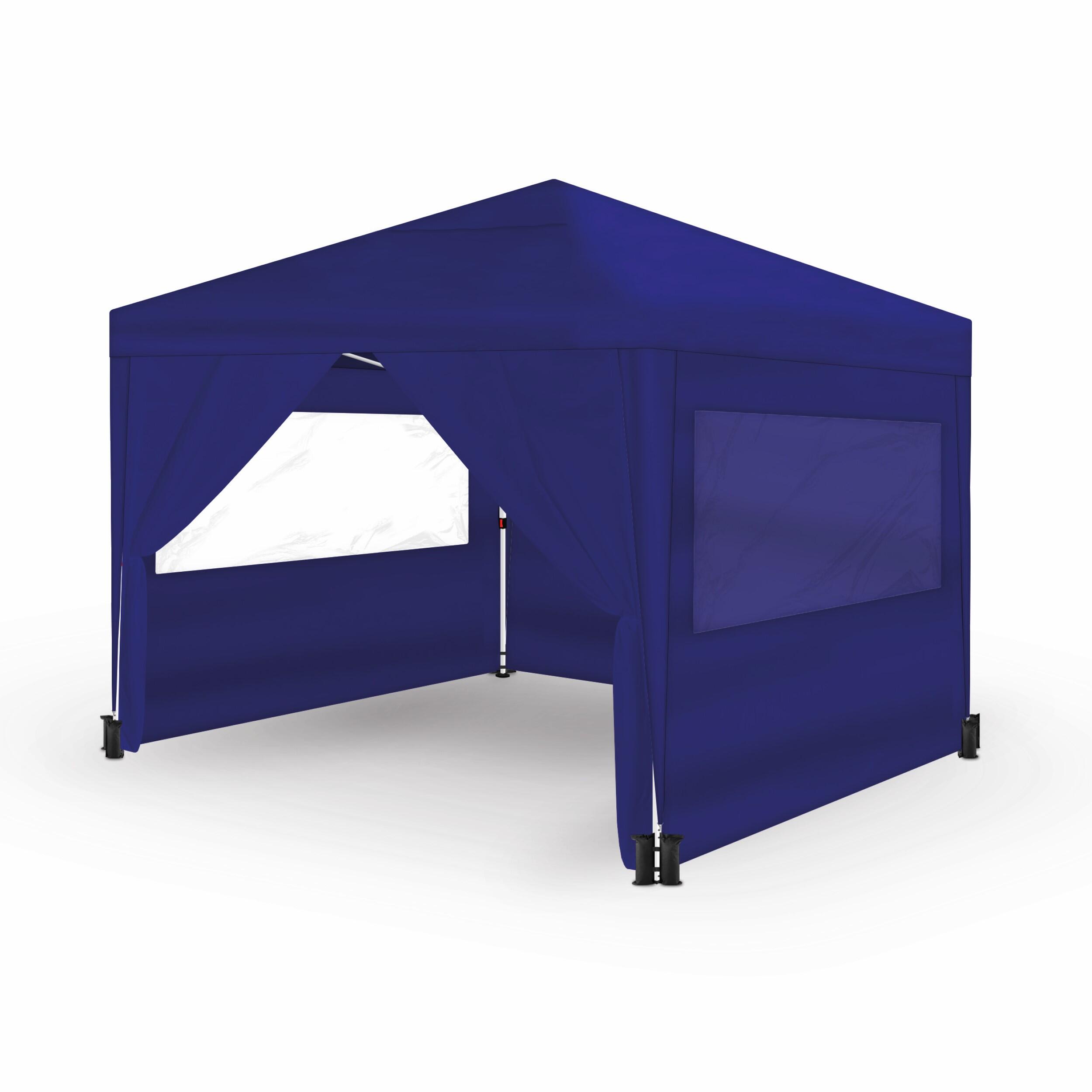 pergola de acero wasabi de 300 x 300 cm azul