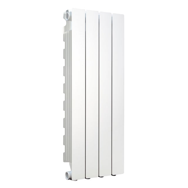 Radiatore acqua calda PRODIGE MODERN in alluminio, 4 elementi, interasse 800 mm, bianco