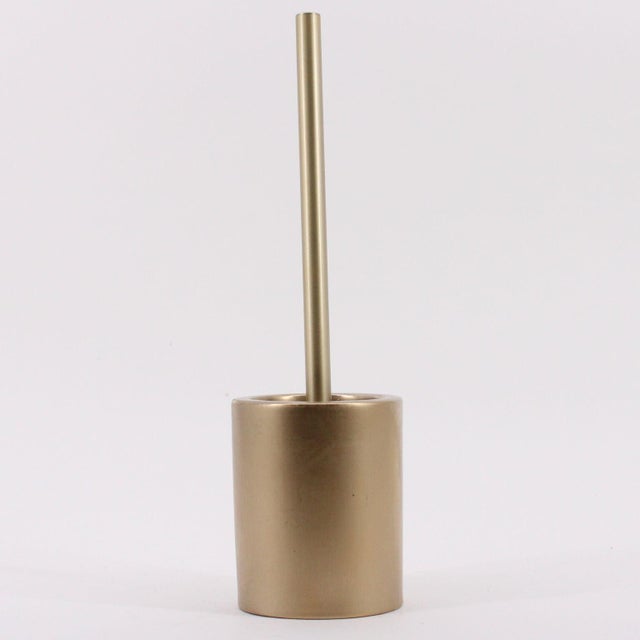 Pot avec brosse WC intégrée or Joy AZAO