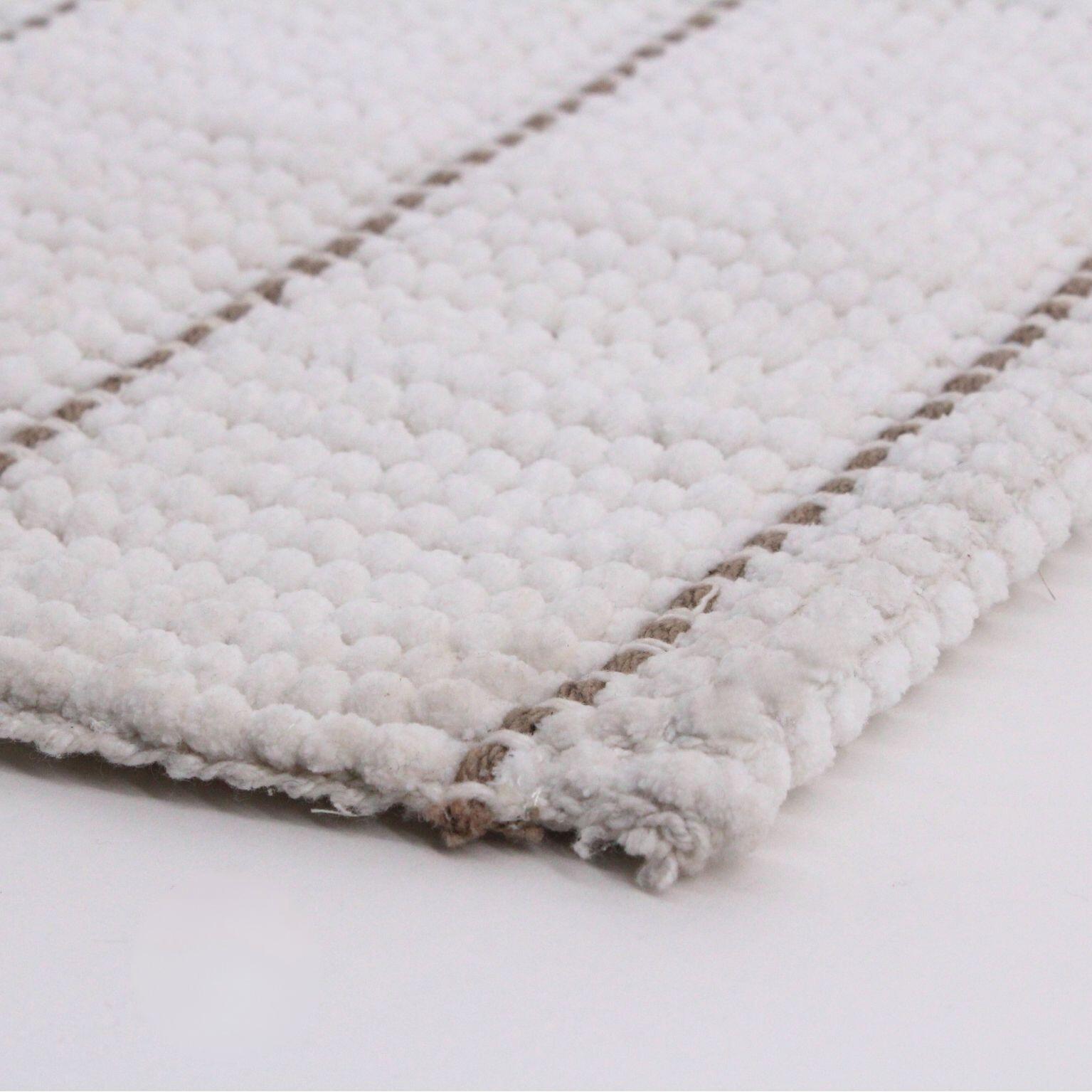 Tapis de bain l.50 x L.80 cm ivoire Felipe AZAO - 4