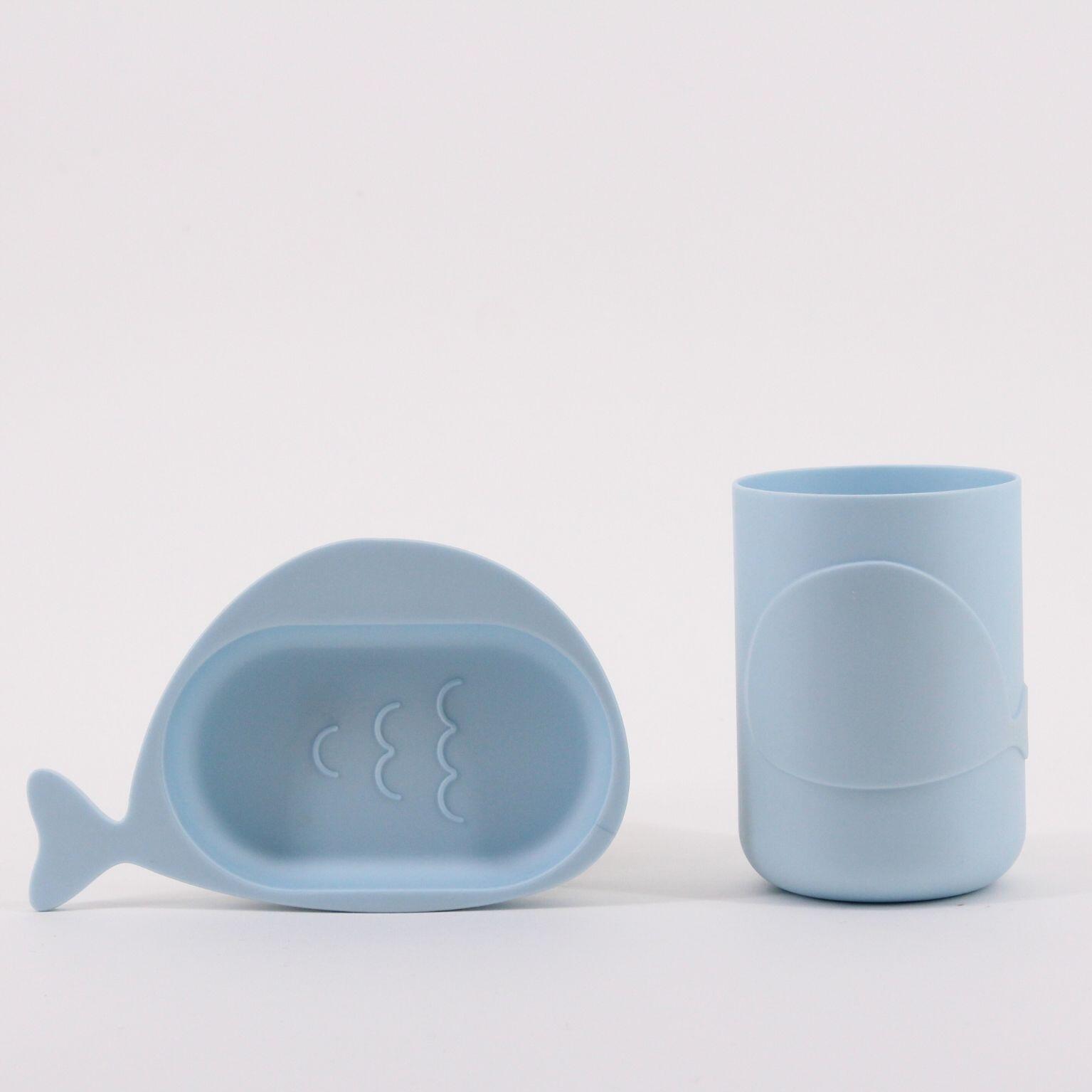 Porte-savon BALEINE bleu AZAO - 4