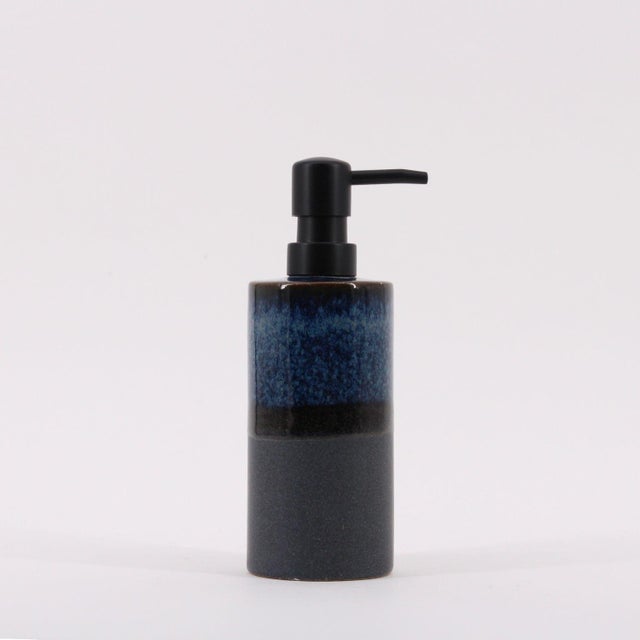 Distributeur de savon porcelaine bleu Otto AZAO