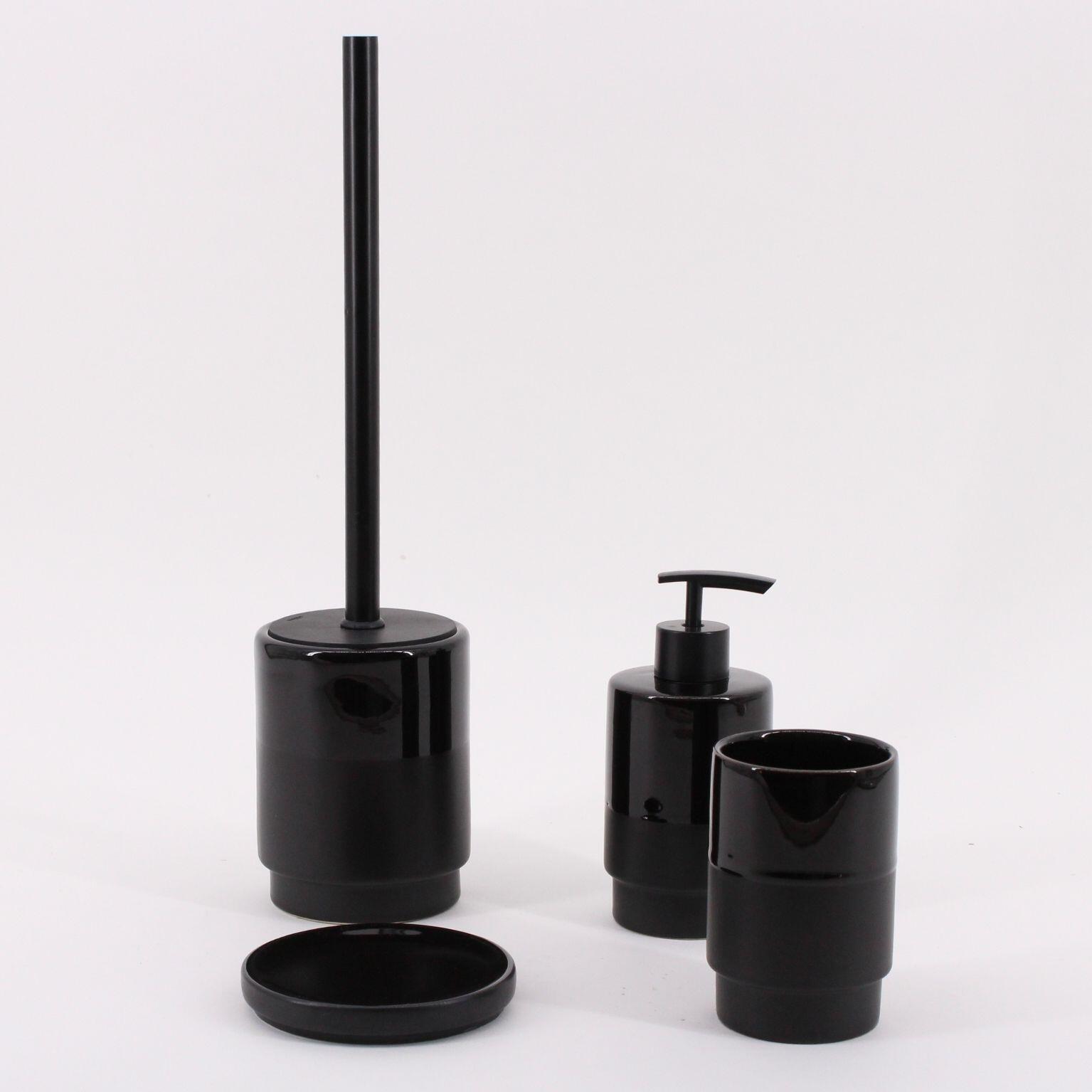 Porte-savon MALONE noir AZAO - 4