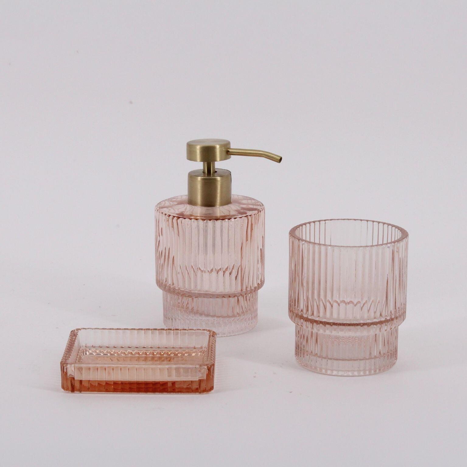 Distributeur de savon verre rose Elizabeth AZAO - 3
