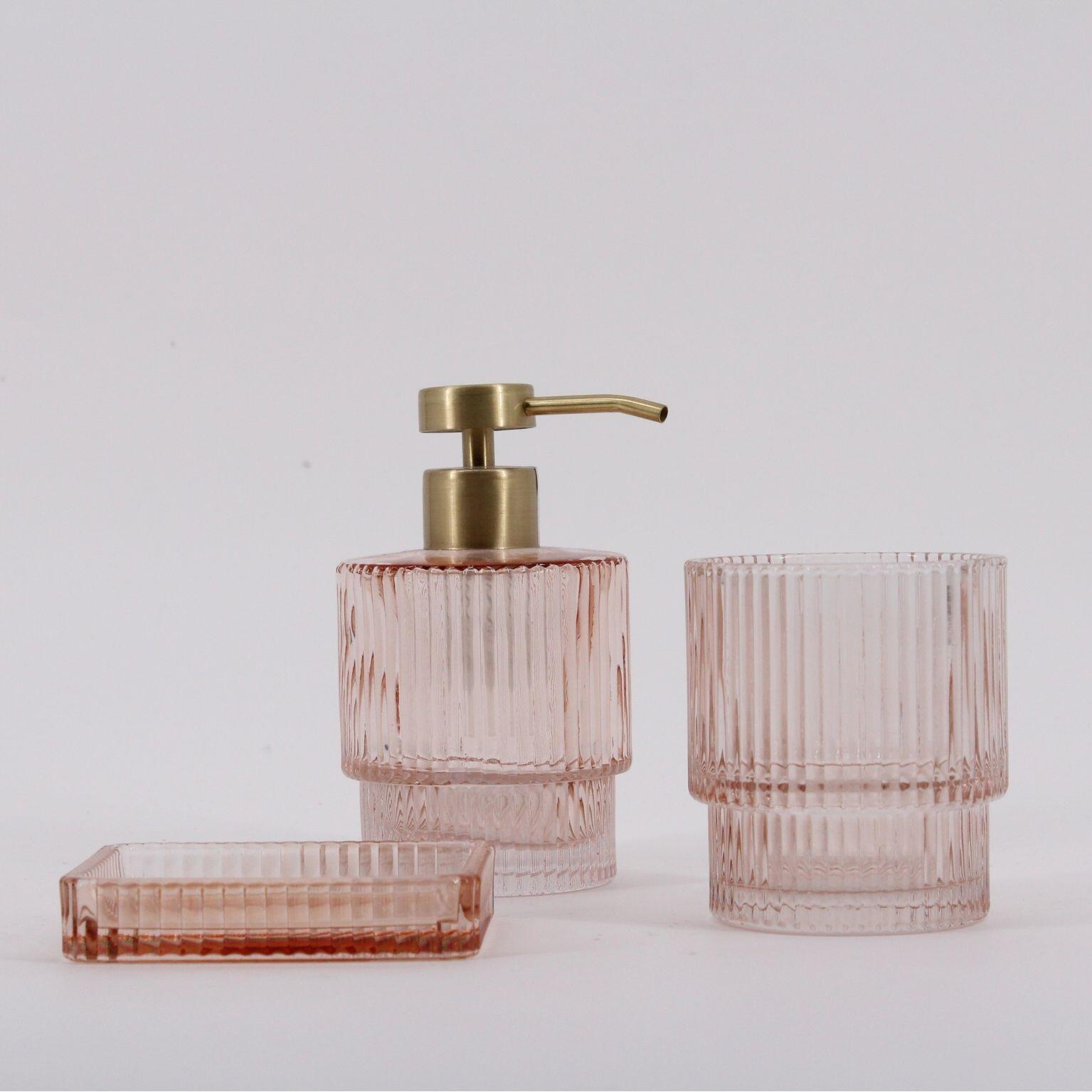 Distributeur de savon verre rose Elizabeth AZAO - 2