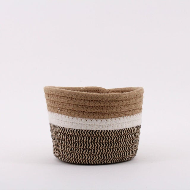 Panier multicouleur l.17 x P.17 x H.11 cm AZAO