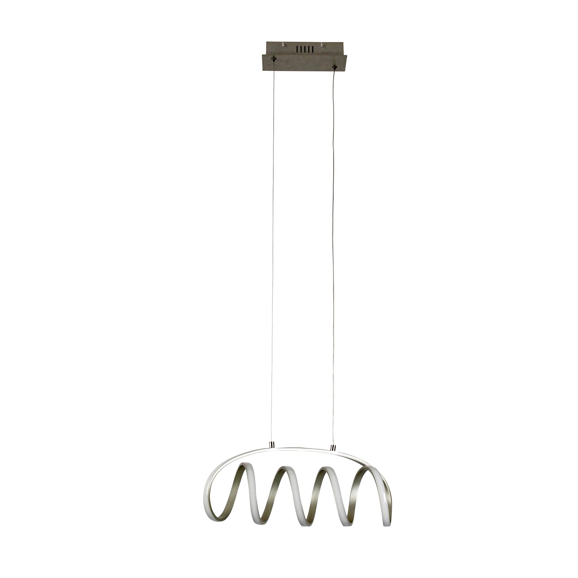 Lámpara de techo 1 luz led rom 26,8w 4000k gris