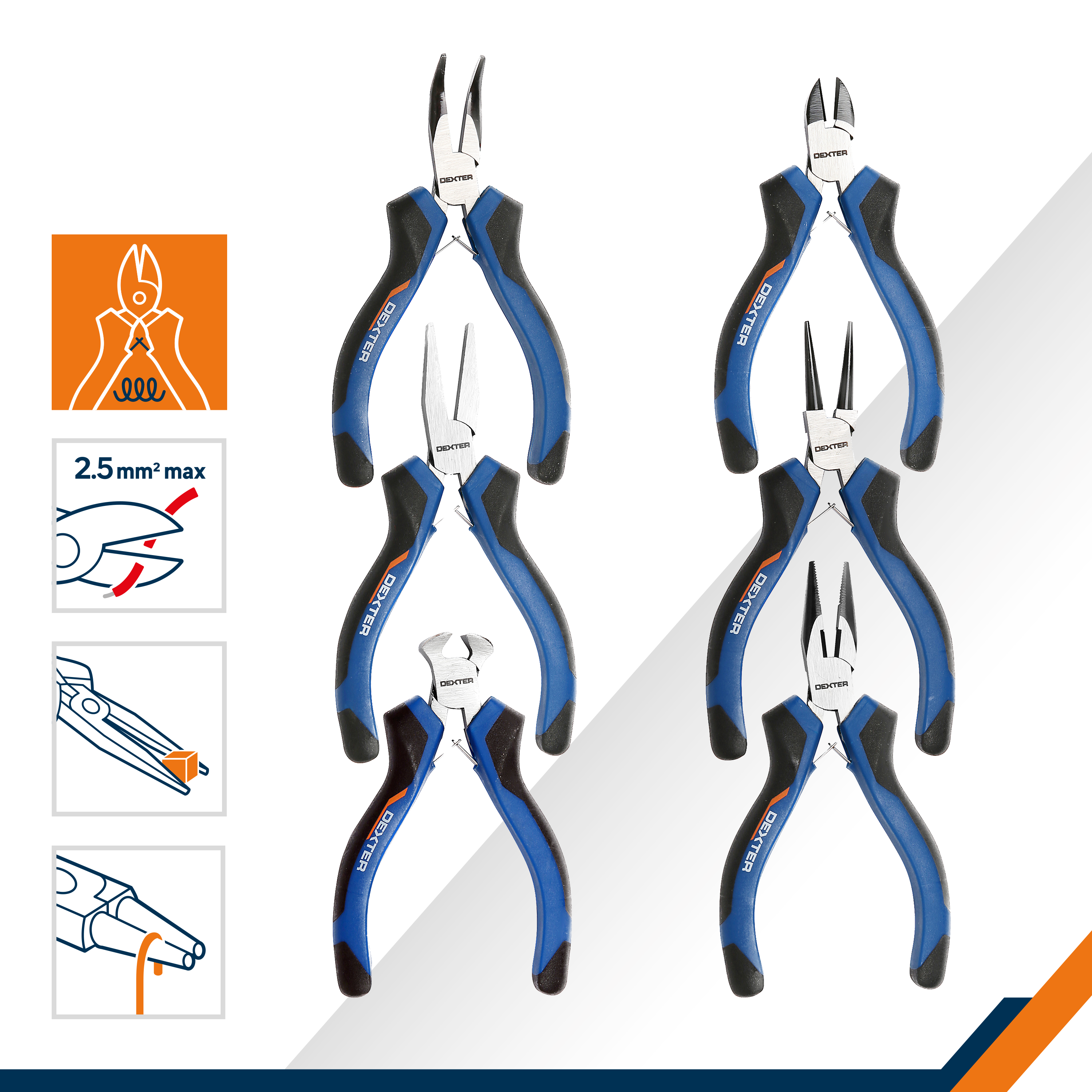 Lot de 6 minipinces DEXTER - 2