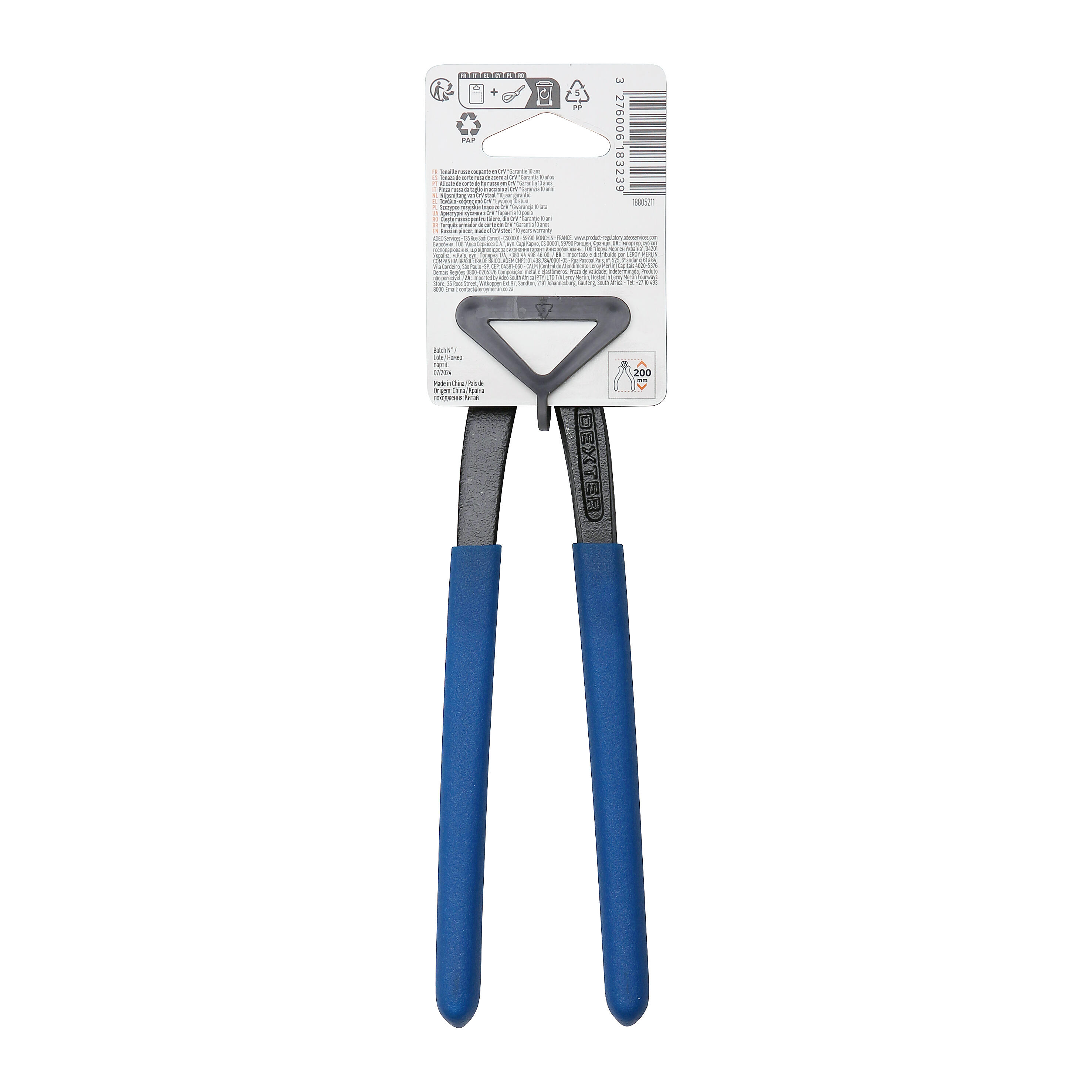 Tenaille russe DEXTER 856516, L.200 mm - 7