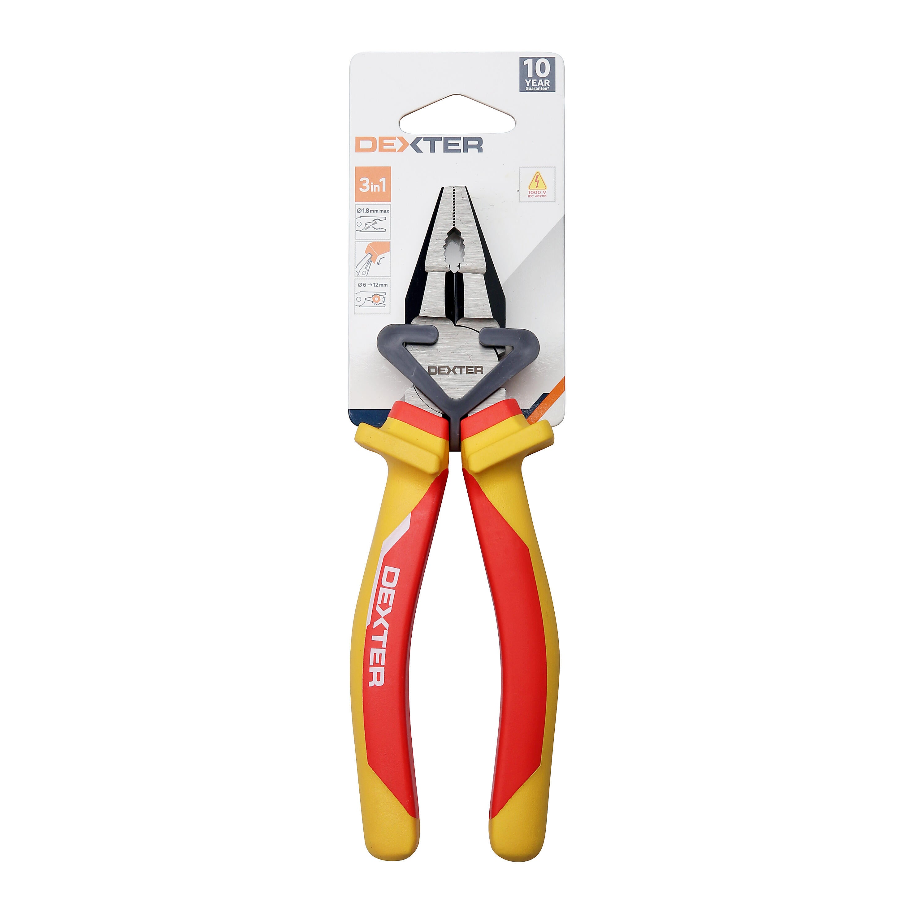 Pince universelle isolée DEXTER 856504, 180 mm - 8