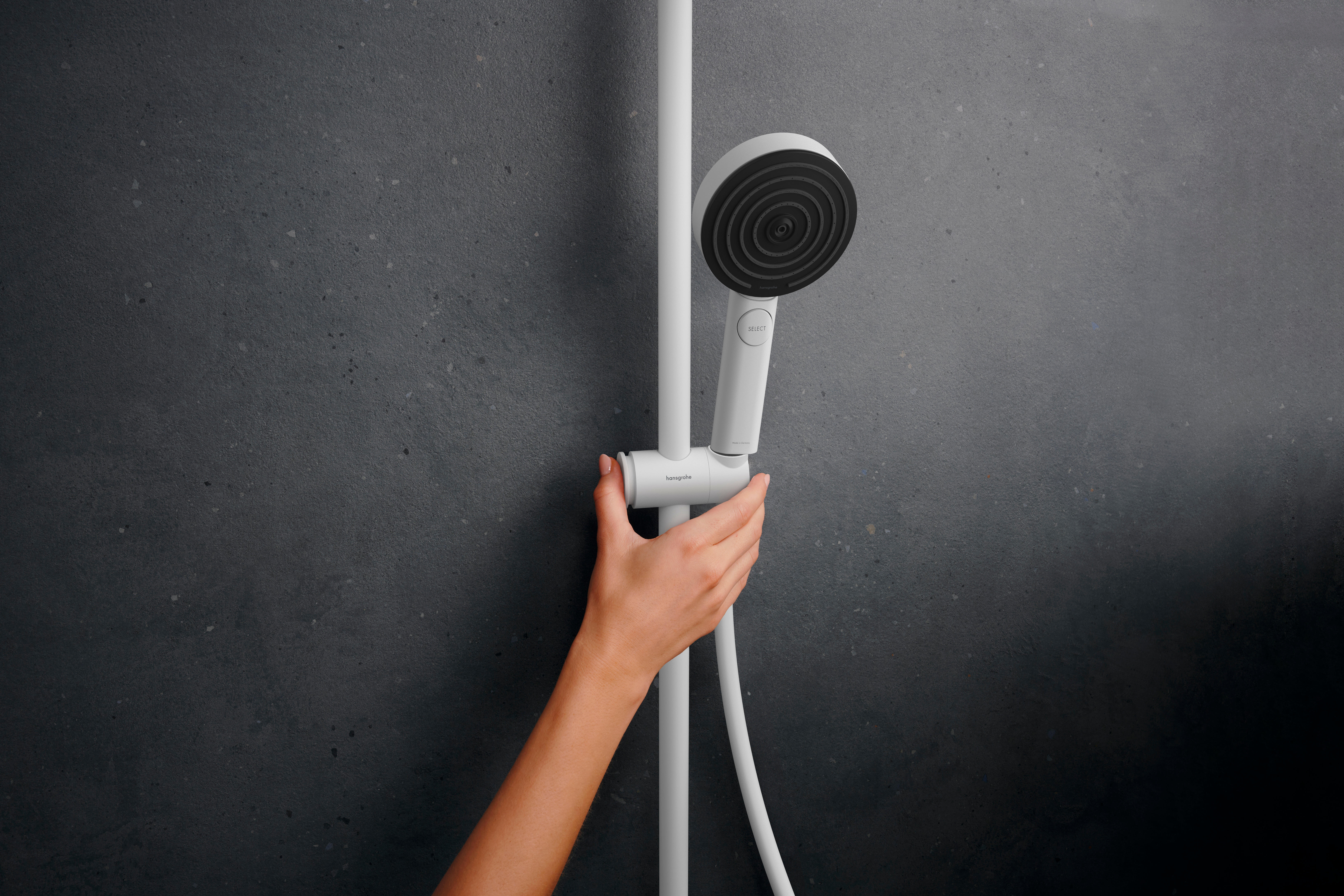 Colonne de douche mitigeur thermostatique 3 jet(s) blanc Pulsify puro HANSGROHE - 13