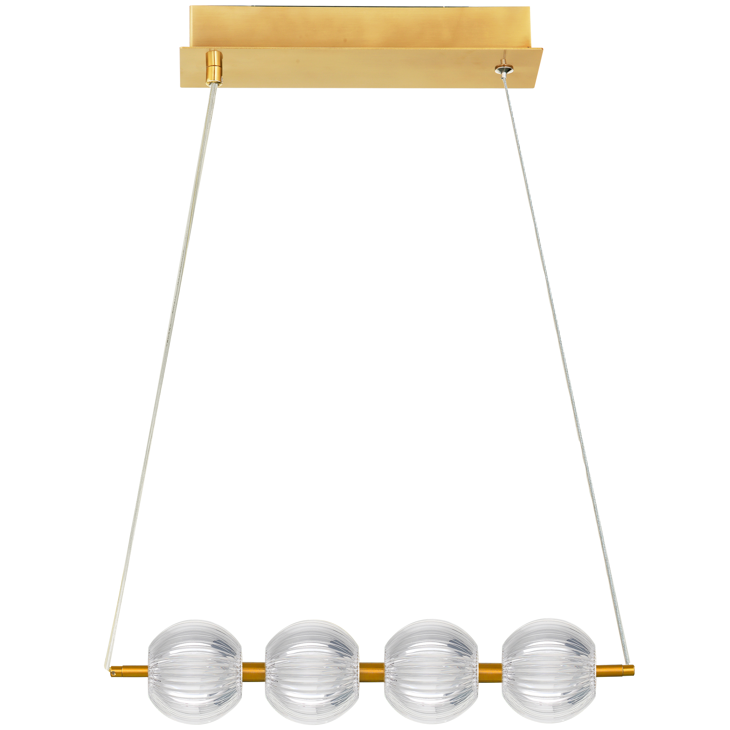 Lampa wisząca Brillant złota 4 x LED Light Prestige