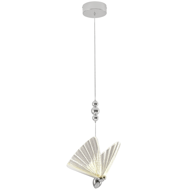 Lampa wisząca Mariposa chrom LED Inspire