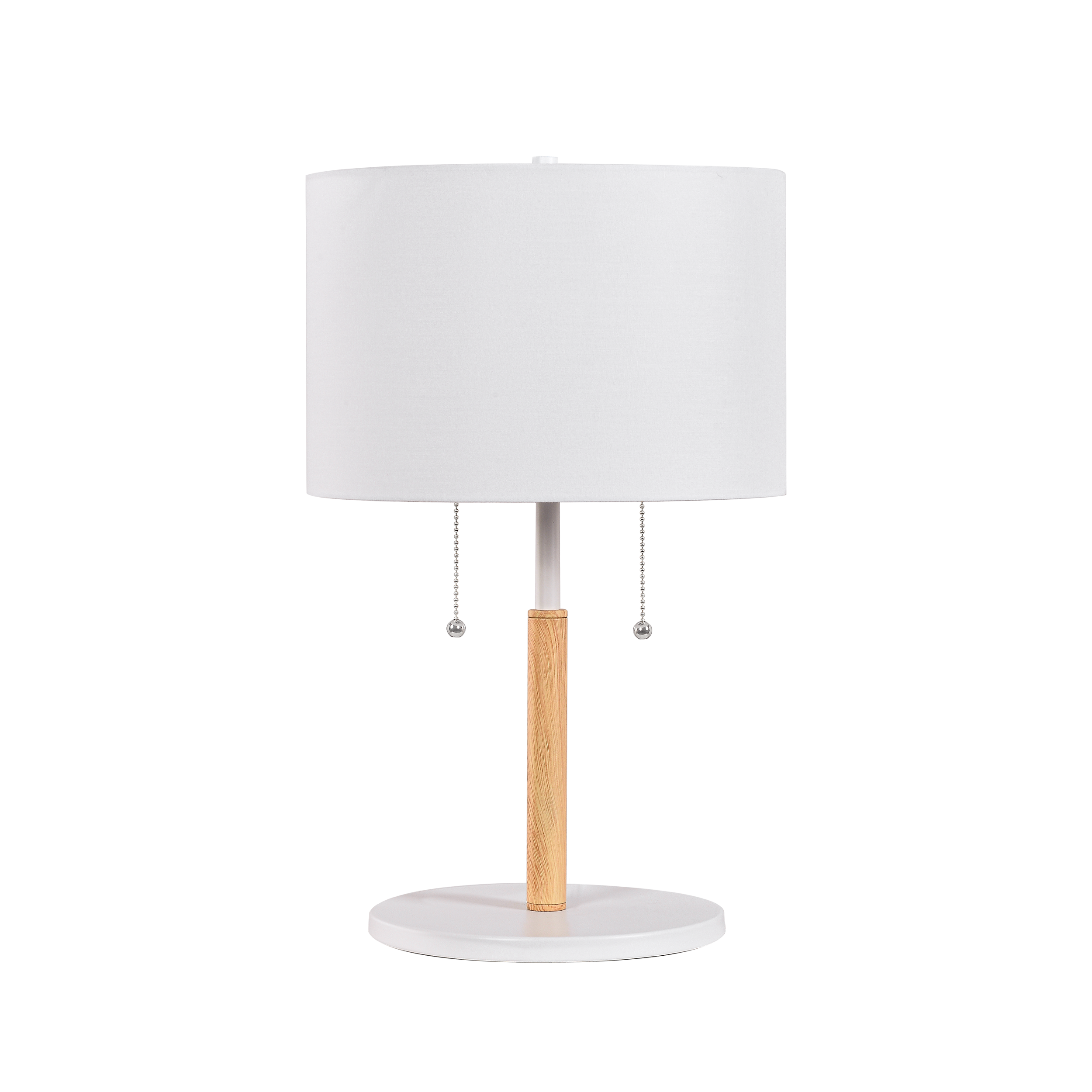Lampa stołowa Fogo biała 2 x E27 Light Prestige