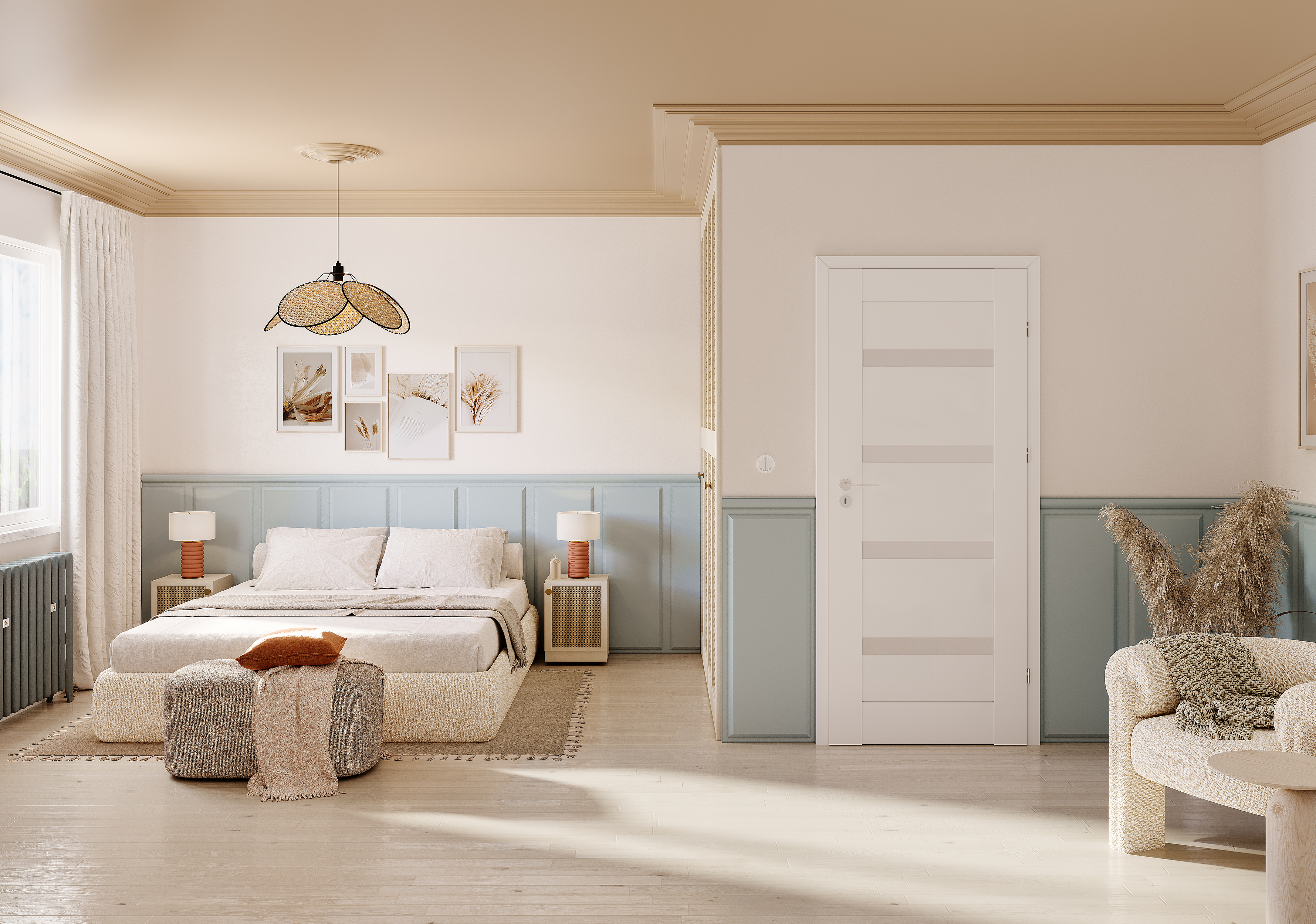 Drzwi wewnętrzne pokojowe Parma Białe 70 Prawe Artens - 2