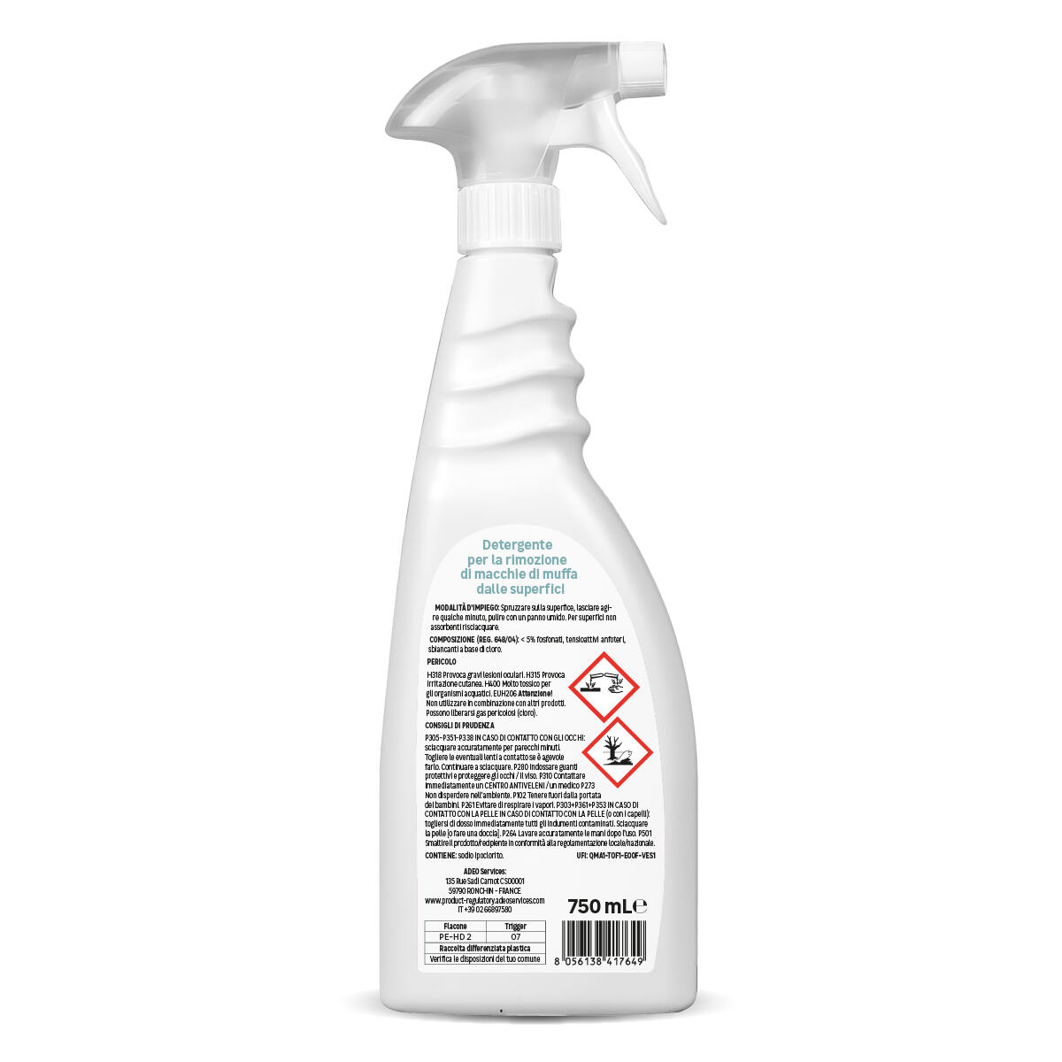 Pulitore antimuffa IMPACT igienizzante XS 0.75 L - 2
