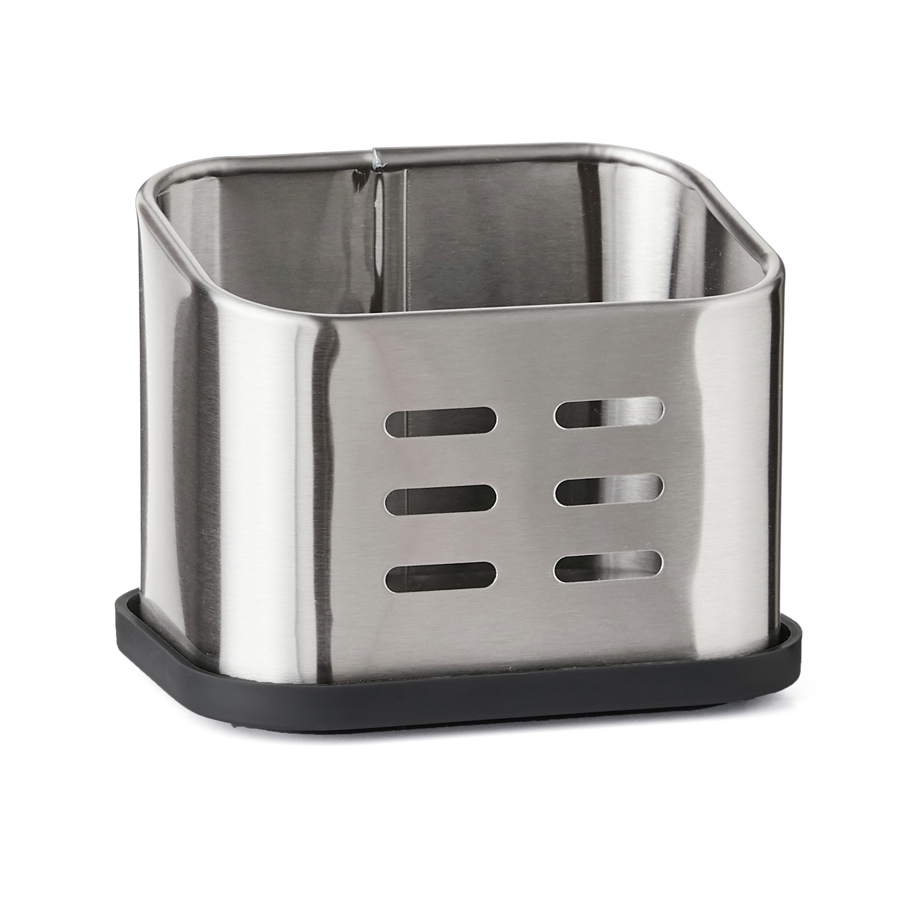 Porte-éponge inox gris / argent DELINIA L.11 x H.8,5 cm - 6
