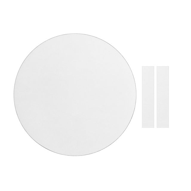 4 espejos adhesivos sin moldura para pared redondo INSPIRE 20x20 cm.