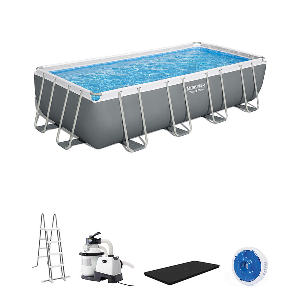 Piscina tubular de acero rectangular bestway 549x274x122 cm