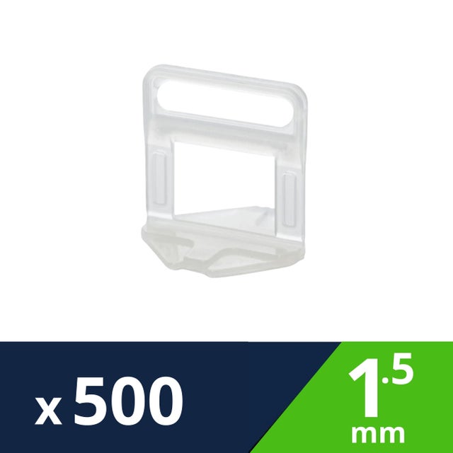 Croisillons autonivelants à cales pour carrelage Ep.1,5 mm - LEVELIT (sachet de 500)