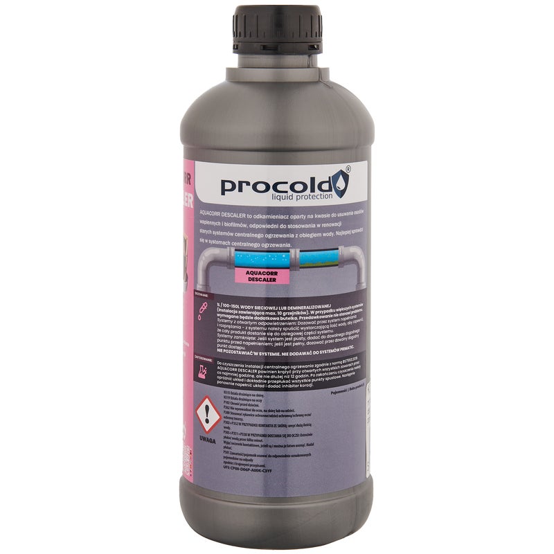 Środek odkamieniający do instalacji AQUACORR DESCALER 1L