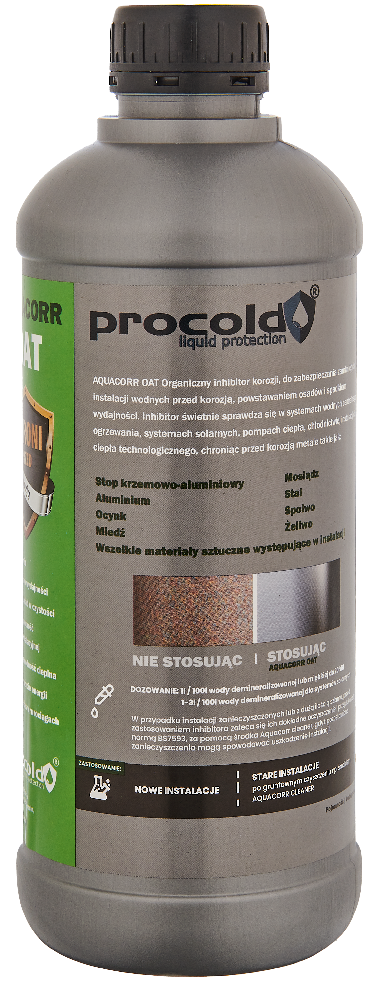 Inhibitor korozji do instalacji wodnych AQUACORR OAT 1L
