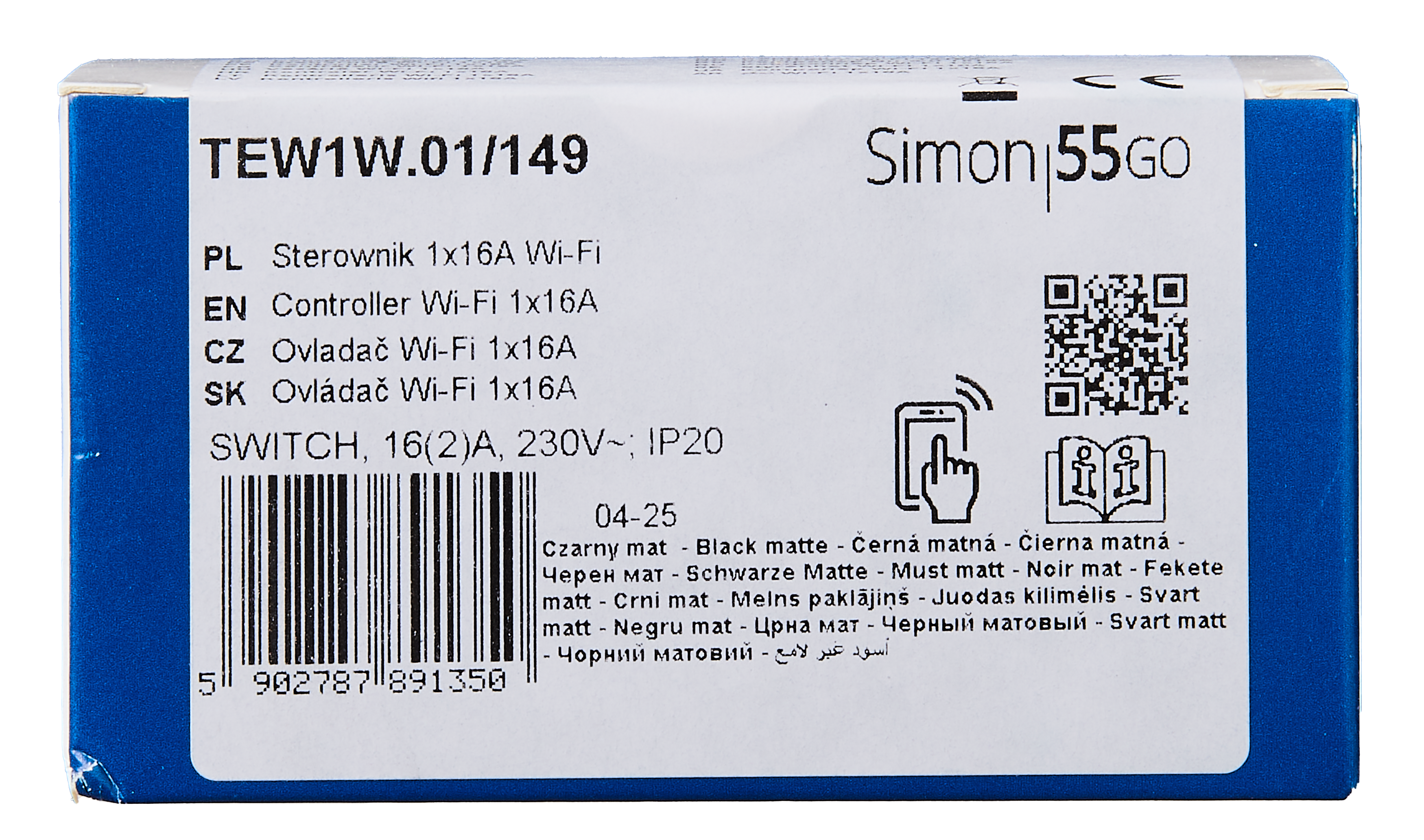 Sterownik oświetlenia Simon 55 czarny mat Kontakt Simon - 4