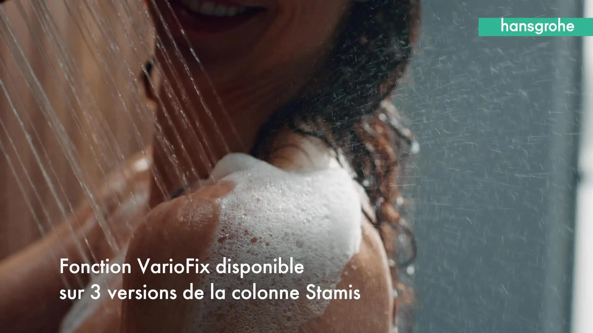 Colonne de douche mitigeur mécanique 3 jet(s) chrome Stamis eco HANSGROHE - 5
