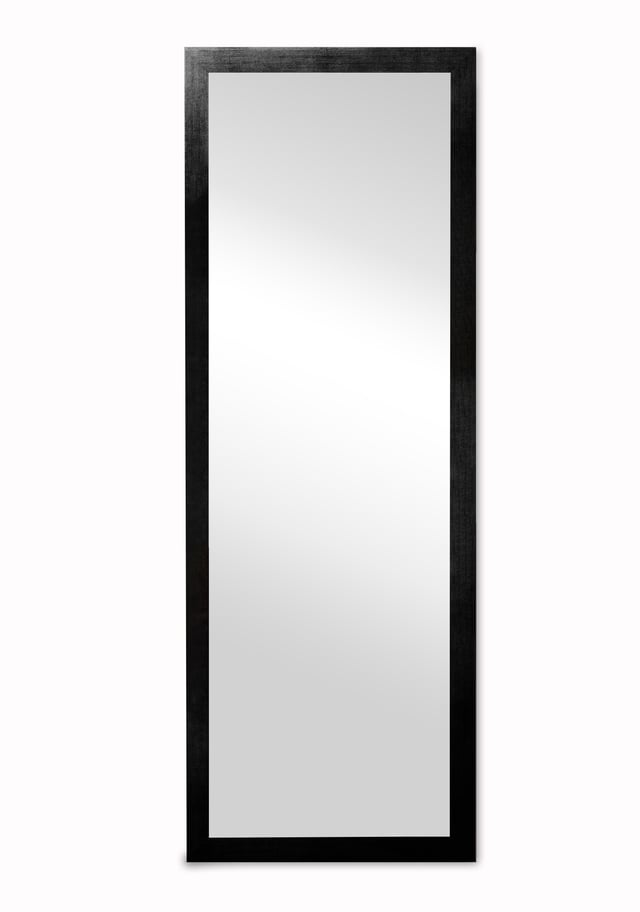 Specchio MIA rettangolare in legno nero 40 x 140 cm