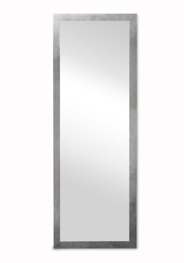 Specchio MIA rettangolare in legno argento 40 x 140 cm