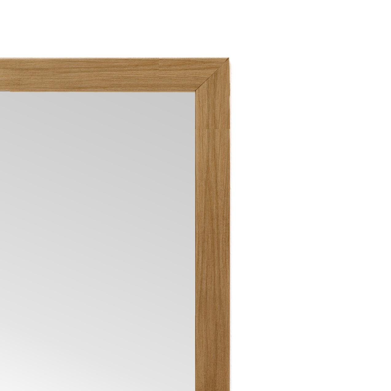 Specchio MIA rettangolare in legno rovere 40 x 140 cm - 3