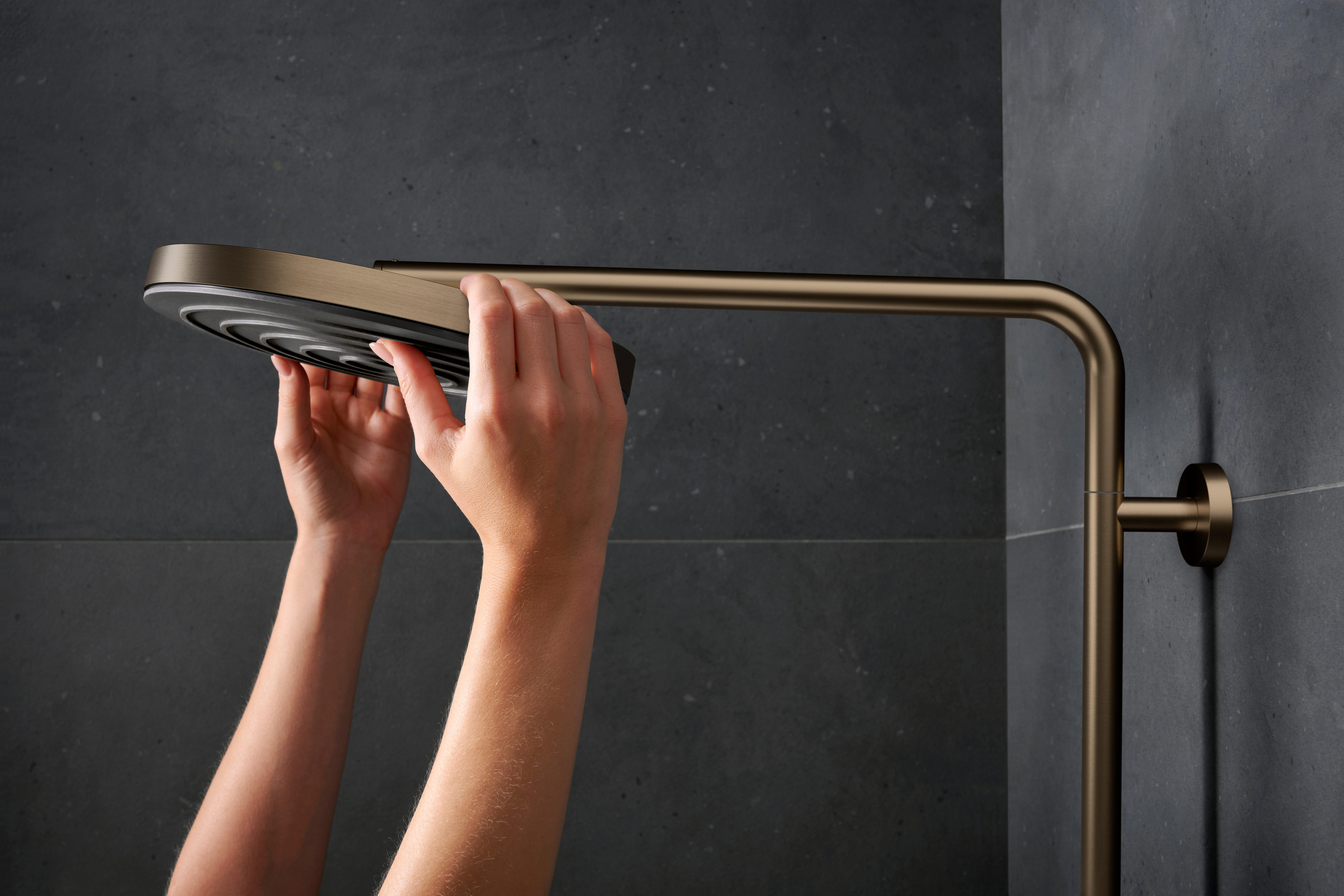 Colonne de douche thermostatique 3 jet(s) bronze Pulsify puro HANSGROHE - 5