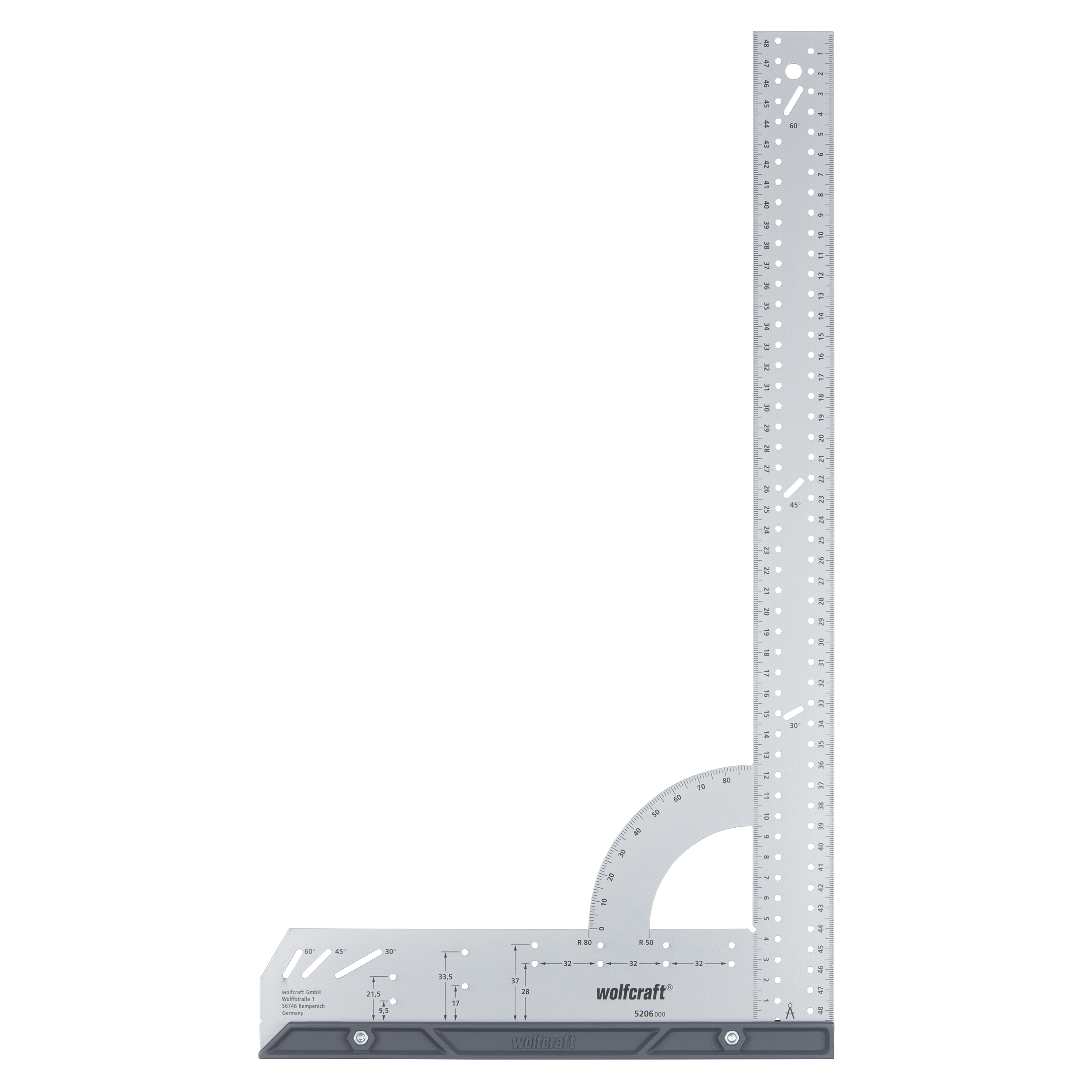 Kątownik uniwersalny 280 x 500 mm 5206000 Wolfcraft