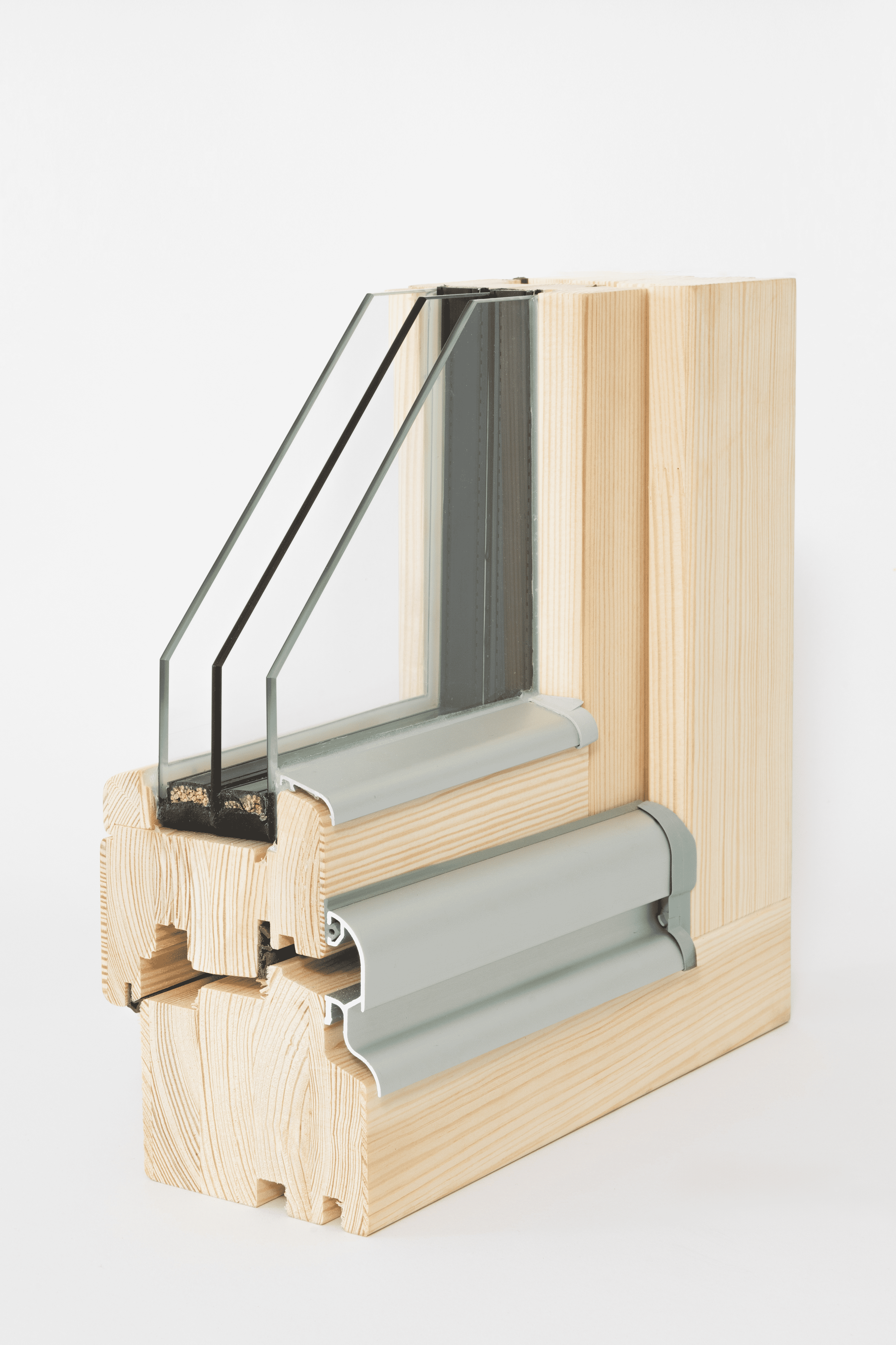 Okno drewniane sosnowe 3-szybowe fasadowe LM 90 O19 1465x1135 mm rozwierno-uchylne lewe do wewnątrz Lupol - 3